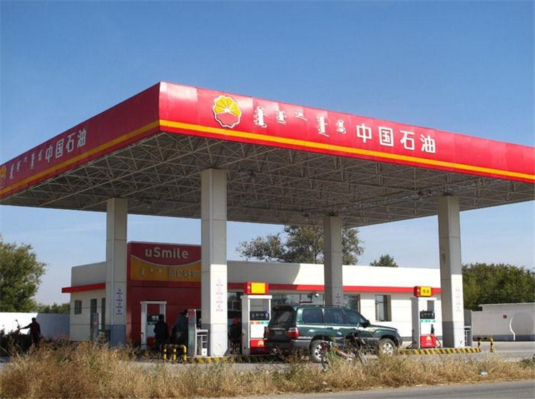 濮阳加油站钢结构网架案例1
